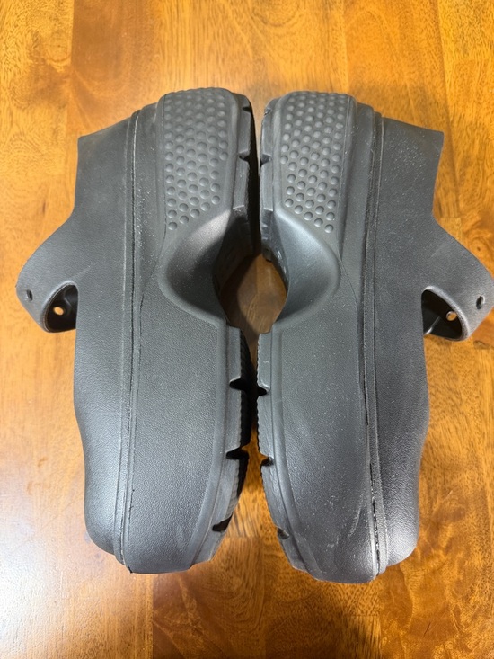 Kids CROCS Black Platform Mary Jane Clogs